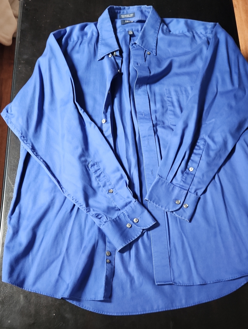 Izod Royal Blue Long Sleeve Dress Shirt